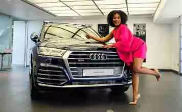 Nomzamo Mbatha Buys Herself A New Fancy Car (Photos)